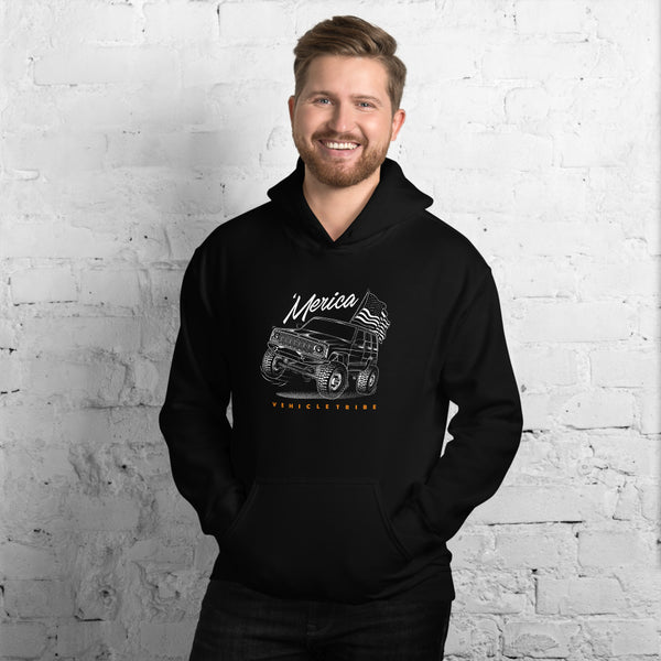 Jeep XJ Merica Hoodie V2 Vehicle Tribe